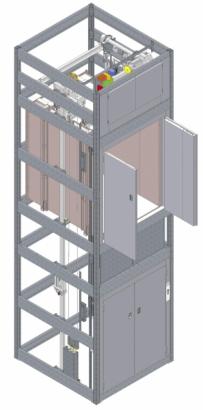 Goods lifts with self-supporting structure - Capacity 300-2000 Kg