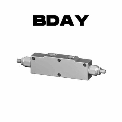 BDAY - Double counterbalance valves in line, for open center