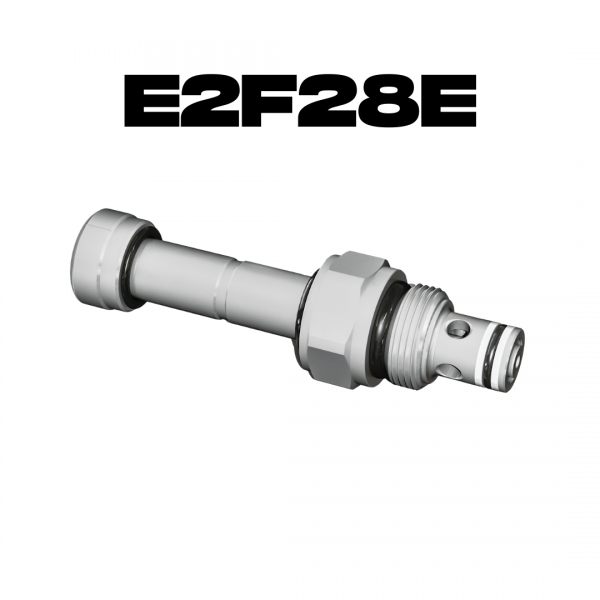 E2F28E - 2/2 direct operated solenoid valve, normally closed with push emergency
