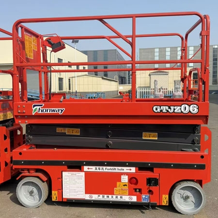 Honway, 6m Electric self-propelled scissor lift, Maximum platform height 6.00m, Safe working load  500kg