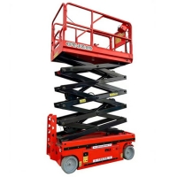 10m Electric self-propelled scissor lift, Maximum platform height 10.00m, Safe working load  320kg