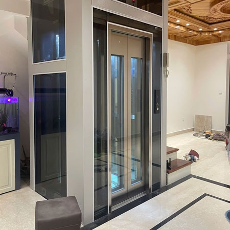 Smallest home elevator, Speed 60 m/min, Load 200kg (3 people)