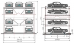 Maoyuan Four Level Automatic Car Parking Lift Garage System