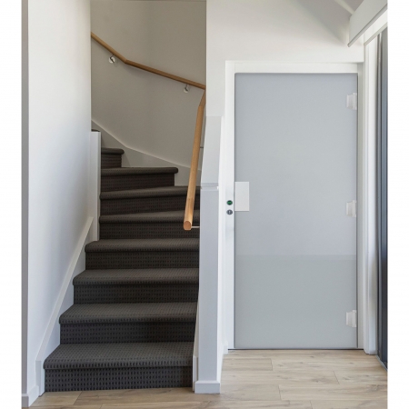 Residential classic lift, Guaranteed 300kg load rating, Full-height control operating panel with sleek button integration