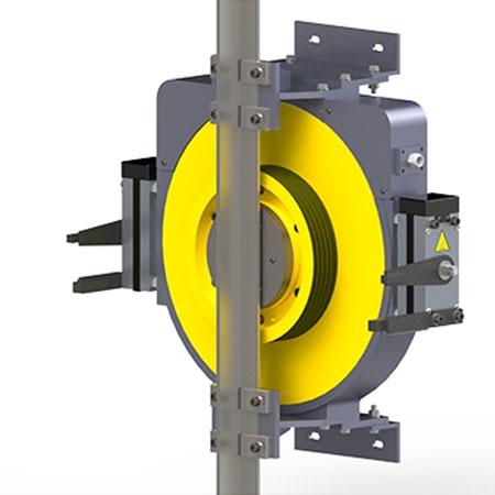 APSON ZF450-150 Elevator Traction Machine Capacity 450 kg, Speed 1.50 m/s, Rated Voltage AC380V, Sheave Dia Ø320 mm