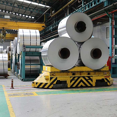 Rail-Guided Coil Transfer Carts