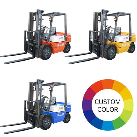 HUAYA - 2.5 Ton Diesel Forklift - Loading Capacity 2500 kg, Lifting heigh 3000-7000 mm, Power 37KW