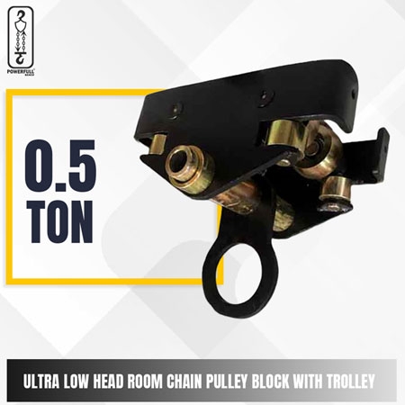 Pull Push Trolley With Flange Guide Rollers, Lifting Capacity 500 kg