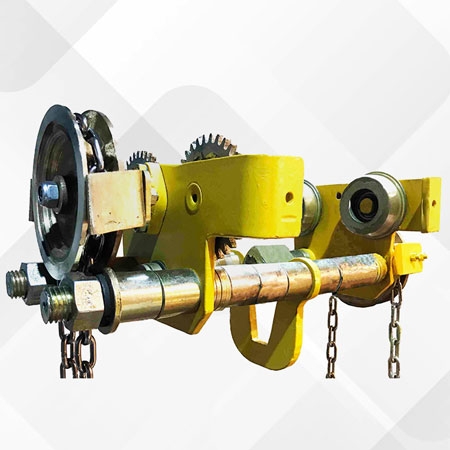 Locking Geared Travelling Trolley, Available up to 20ton capacity