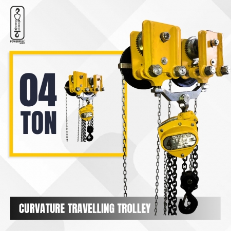 Curvature Travelling Trolley- Geared Wheel Type - up to 5 ton capacity