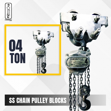 STAINLESS STEEL I-BEAM MOUNTED CHAIN PULLEY BLOCK