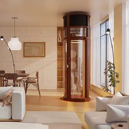 Nibav Home Lifts Series IV, Capacity weight 210 kg / 462 lbs, Maximum Stops 4 Stops (G+3)