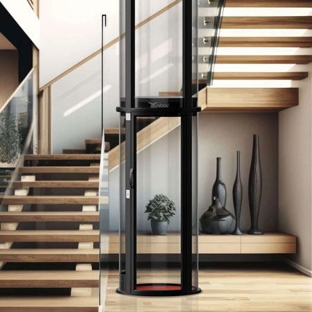 Nibav Home Lifts Series III Standard, Capacity 210kg / 462lbs, Max Travel Height 13500mm / 531in, Maximum Stops 4 Stops (G+3)