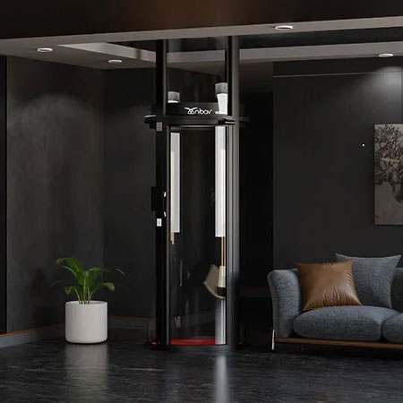 Nibav Home Lifts Series III Standard, Capacity 210kg / 462lbs, Max Travel Height 13500mm / 531in, Maximum Stops 4 Stops (G+3)