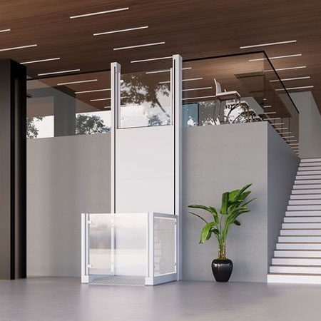 Ascendor vertical lift Unaporte: The Perfect Lift For Your Residential & Commercial Building, Max. lifting height of 3m, Load Capacity 385 kg
