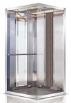 Hairline Stainless Steel+Laminate Passenger Elevator Cabin