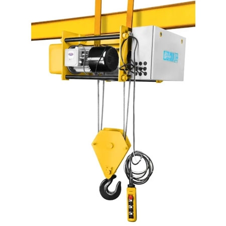Electric Wire Rope Hoists (Fix Type) Capacity from 500 kg to 5000 kg, Lifting height 6 meters