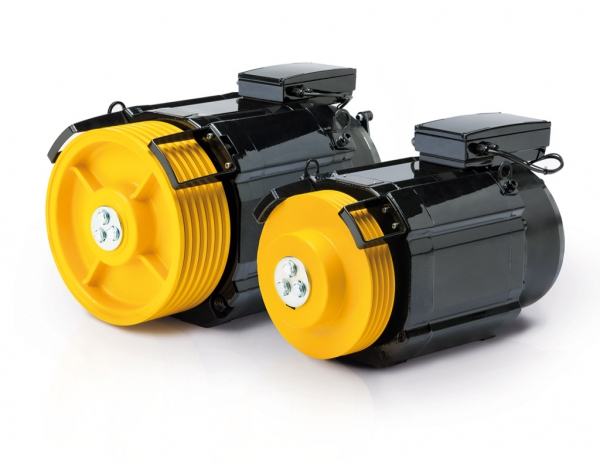 PAYLOAD UP TO 1600 KG / GEARLESS MACHINES FOR ELEVATORS