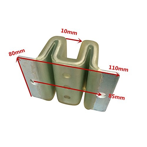 Elevator Counterweight Guide Shoe Length 110mm Width 80mm Groove Width 10mm