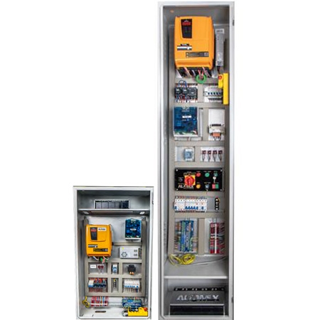 Arcode, Synchronic (gearless) Machine, Asynchronic (geared) Machine, Maximum Elevator Speed 4 m/s, 64 Stops