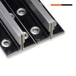 Machined elevator guide rail