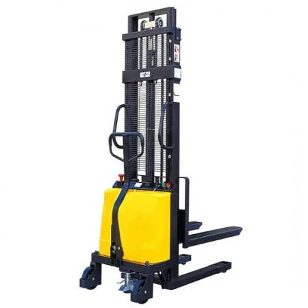NKSES-III-1030YEL, Semi-Electric Stacker with Fixed Fork, Capacity 1000 Kg Lift Height 3000 MM