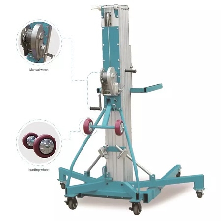 Material Lift, working height 6m, 8m, Safe working load 190 kg - 300 kg